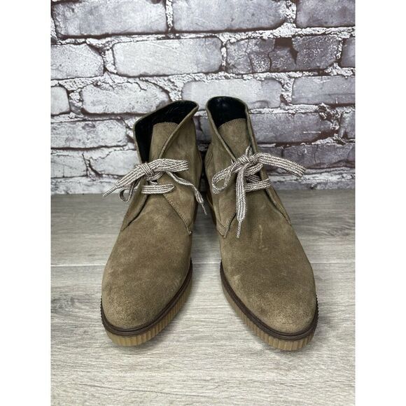 TONI PONS Winter Taupe Suede Ankle High Top Lace Heel Booties Women 41EU/10.5M - Picture 13 of 16